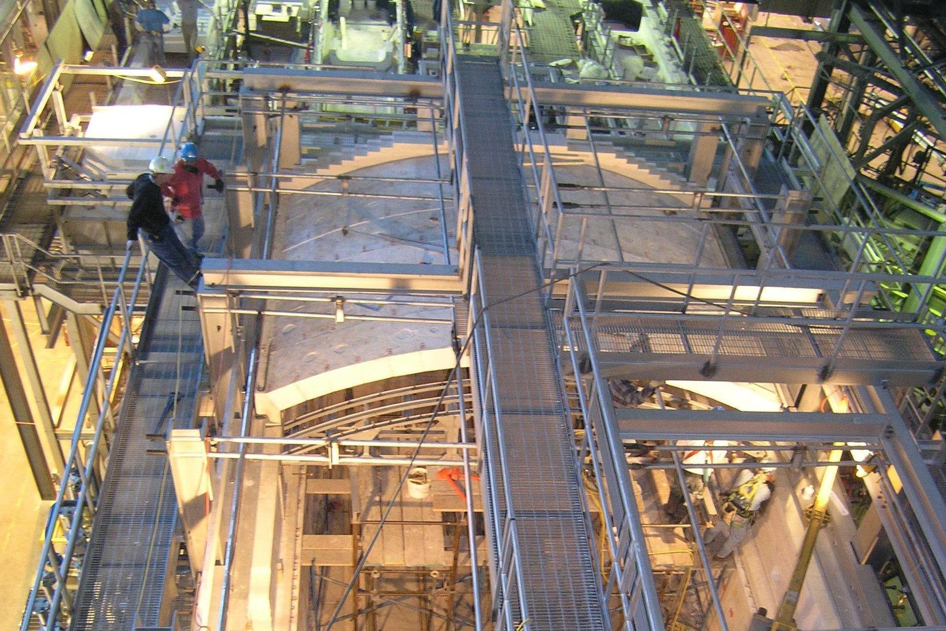 Bird's eye view of the lighting furnace